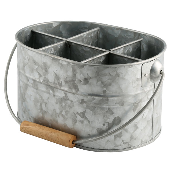 Birch Lane™ Thoby Galvanized Utensil Caddy & Reviews Wayfair